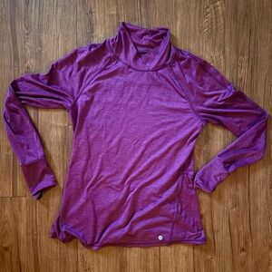 Purple Long Sleeve Turtleneck Top- Medium